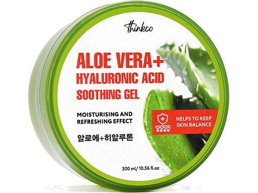 Гель с гиалуроновой кислотой и экстрактом алоэ thinkco ALOE VERA+ HYALURONIC ACID SOOTHING GEL  #1