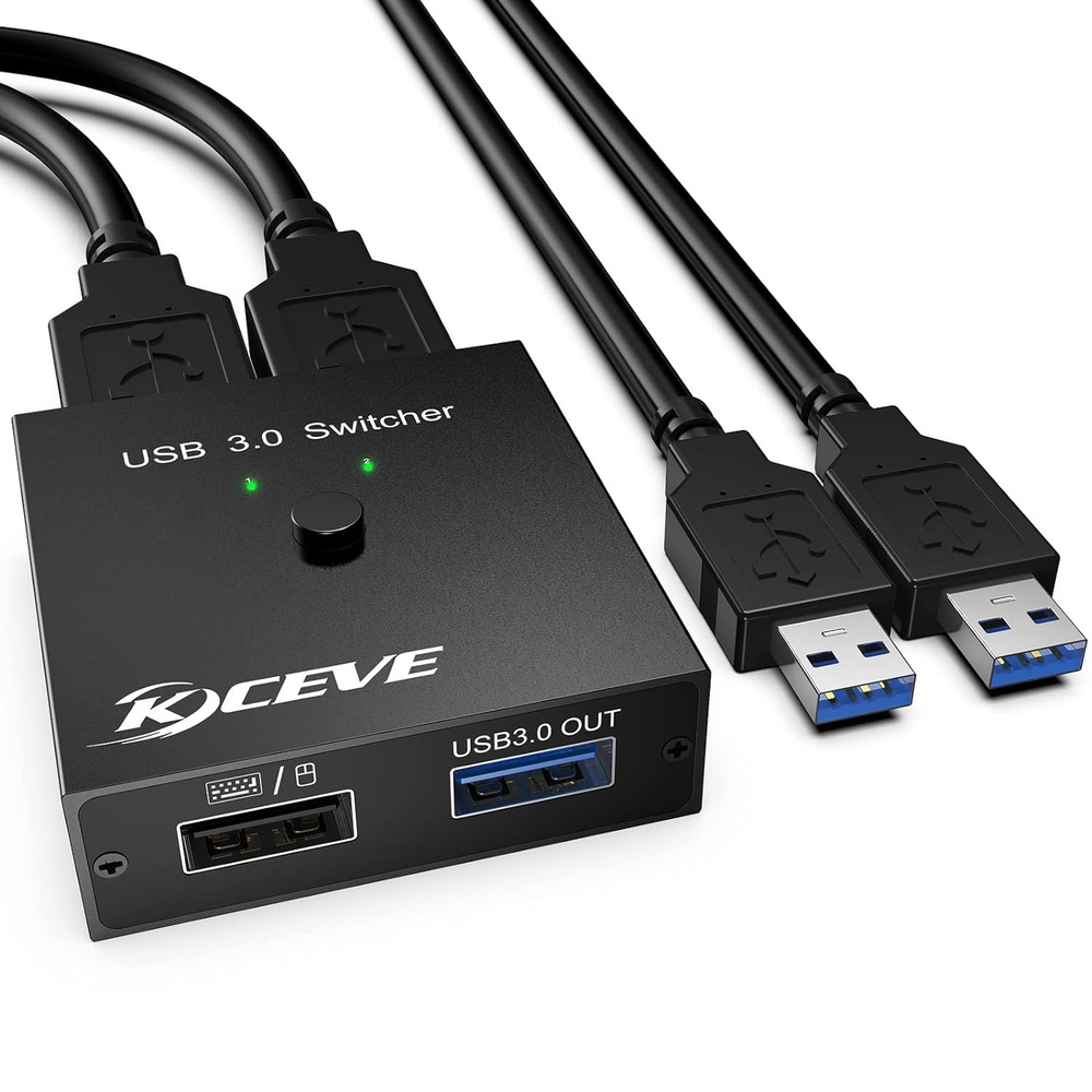 Коммутатор AVE USBH 2х2 3.0 (PC Sharing Switch) USB 3.0 - 2 порта для 2 ПК #1