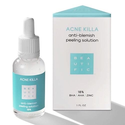 BEAUTIFIC Пилинг для лица для лечения акне ACNE KILLA для жирной и комбинированной кожи, 30 мл  #1