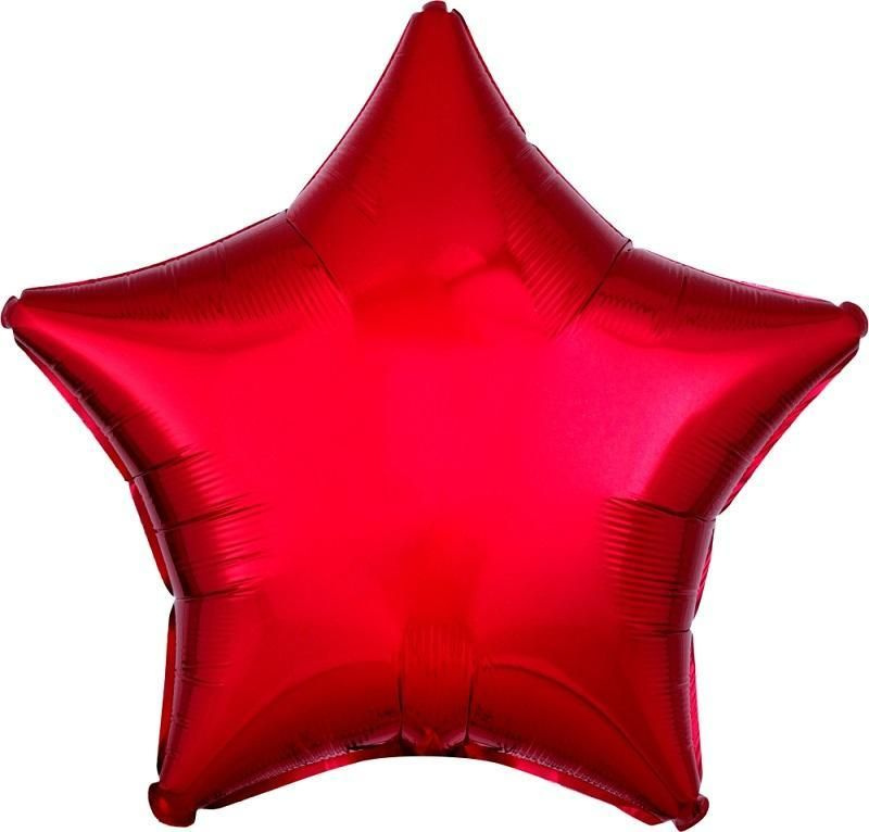 Воздушный шар, Весёлая затея, Звезда Red металлик США #1