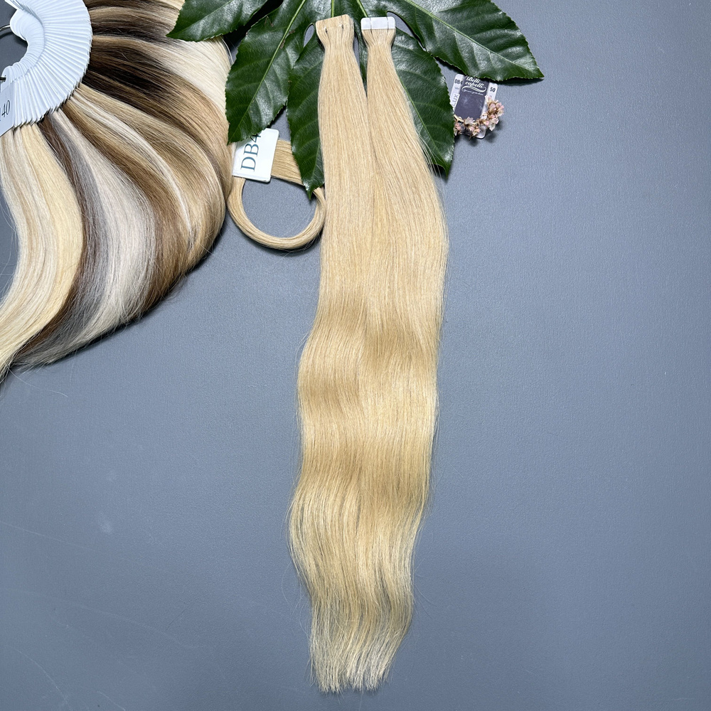 Волосы славянские люкс на ленте 2,8см DB4 50-55см (20 лент) #1