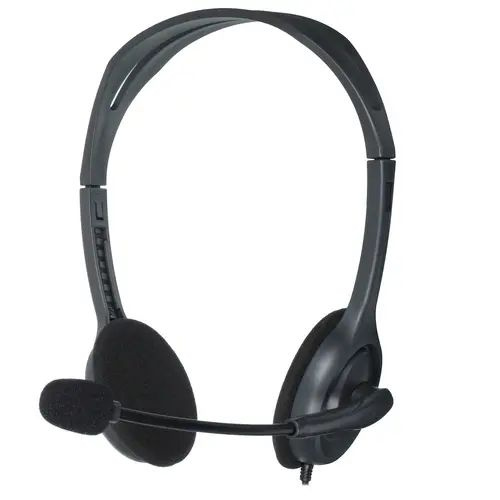 Проводная гарнитура Logitech Stereo Headset H111, серый (981-000594) #1