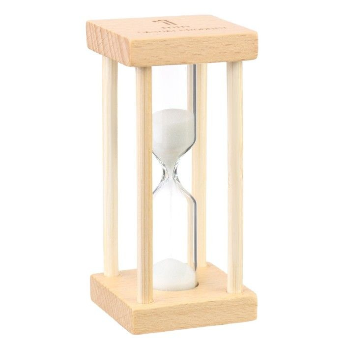Песочные часы "Африн", на 1 минуту, 8.5 х 4 см, белый песок #1