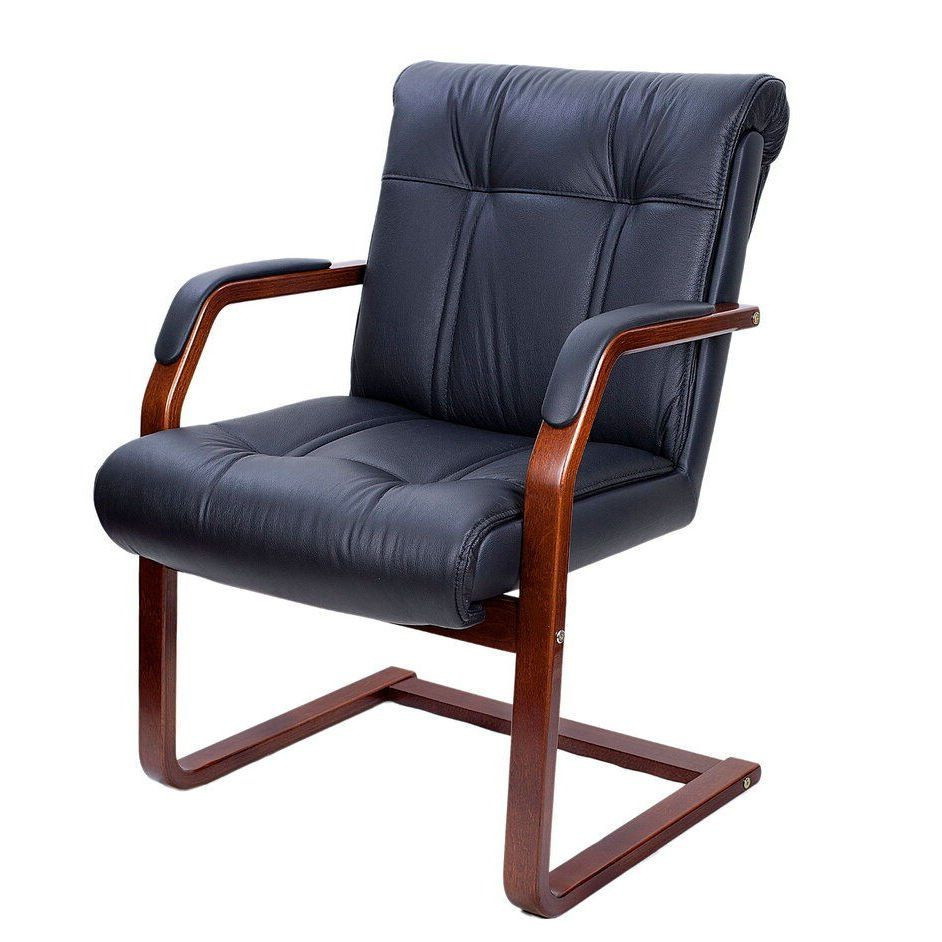 Офисное кресло PARIS C кожа (Цвет: черный/темный орех) #1