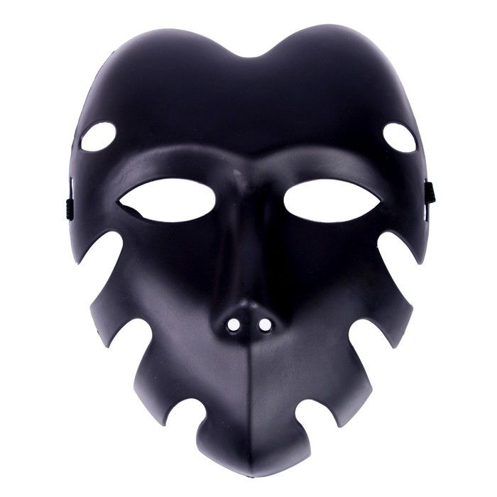 Карнавальная маска КНР "Герой", черная, на резинке #1