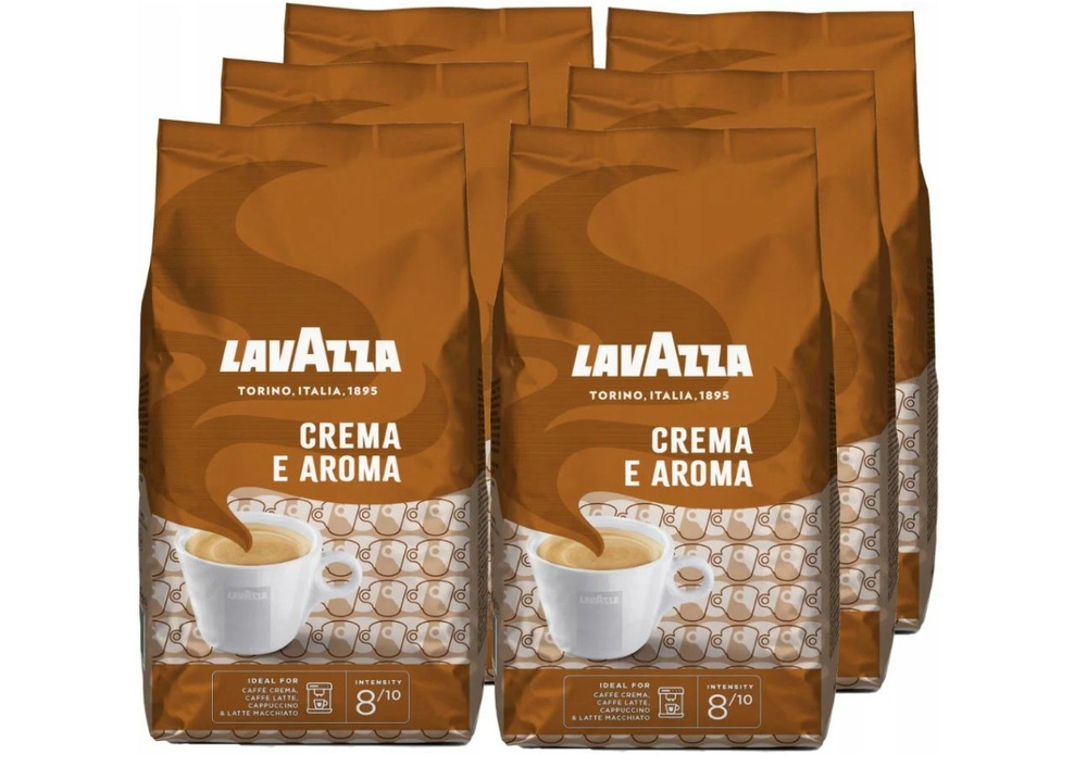 Кофе в зернах Lavazza CREMA e AROMA 1000 г x 6шт #1