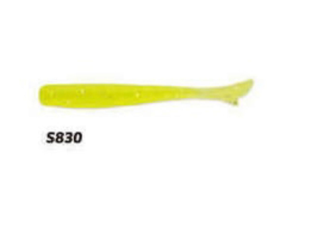 Мягкие приманки Bait Breath U30 Fish Tail 2" (10шт.) #S830 Yellow Chart/Silver #1