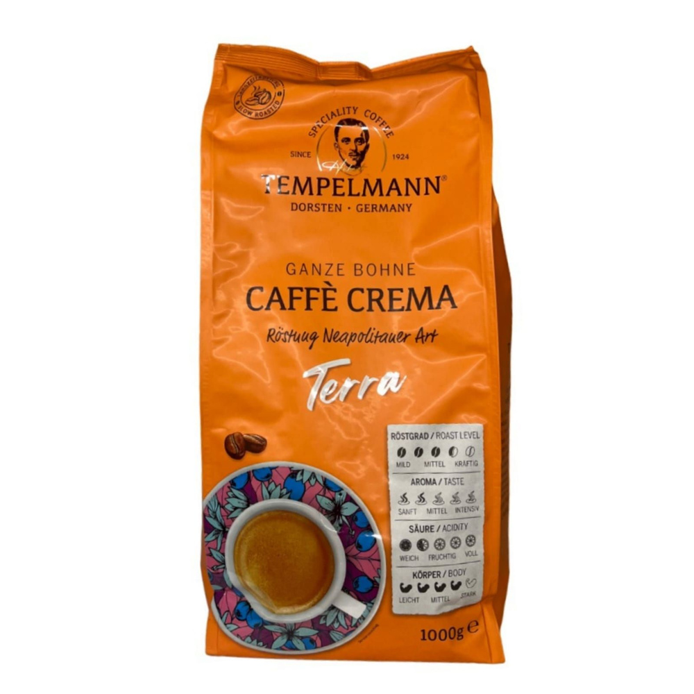 Кофе в зернах Tеmpelmann Caffe Crema Terra 1 кг #1