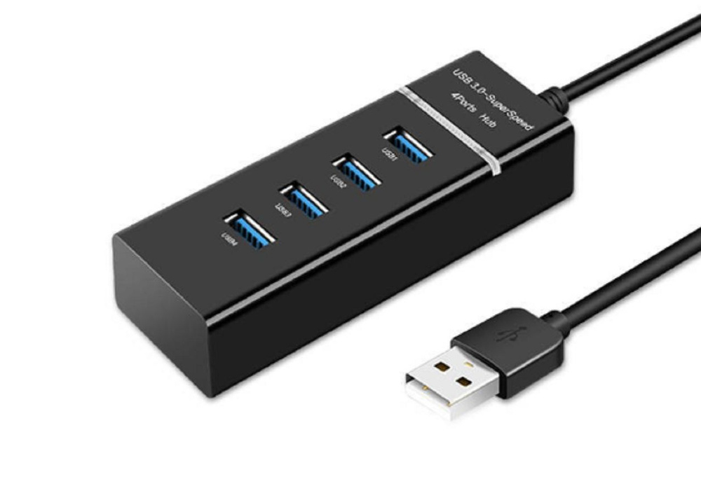 USB HUB 3.0 концентратор разветвитель удлинитель 4 порта (провод 120см)  #1