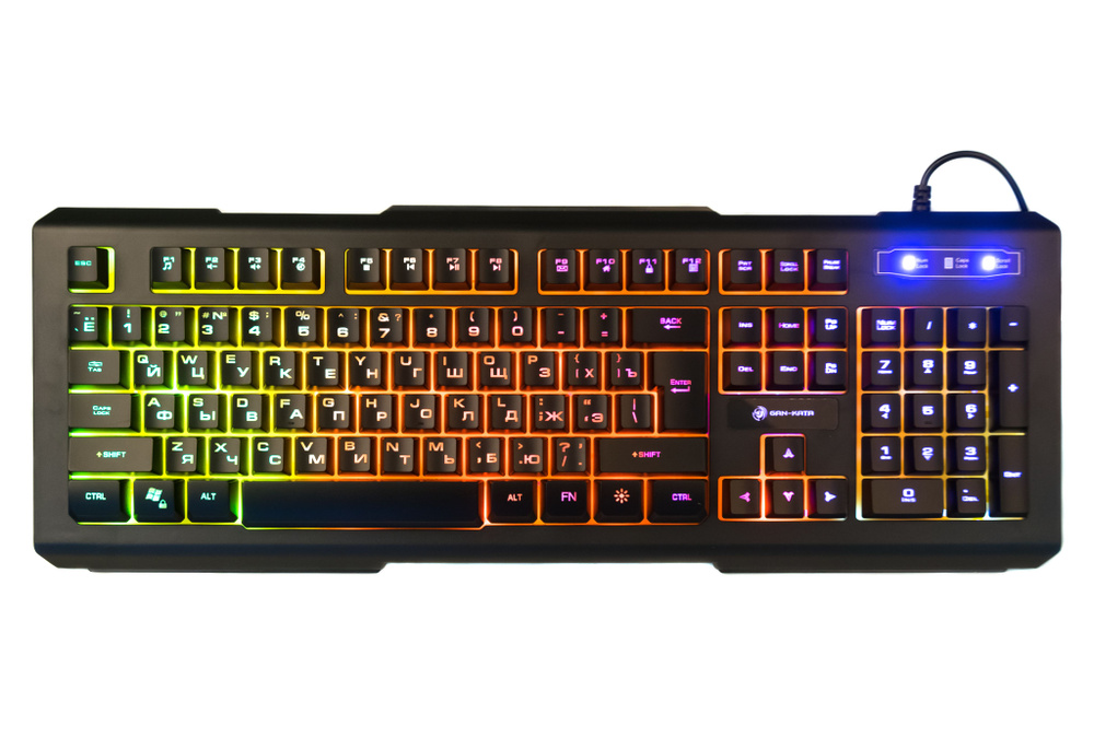 Мультимедийная игровая клавиатура с регулируемой подсветкой клавиш Dialog Gan-Kata KGK-21U Black  #1