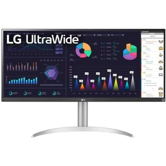 LG 34" Монитор 34WQ650-W, серебристый, белый #1