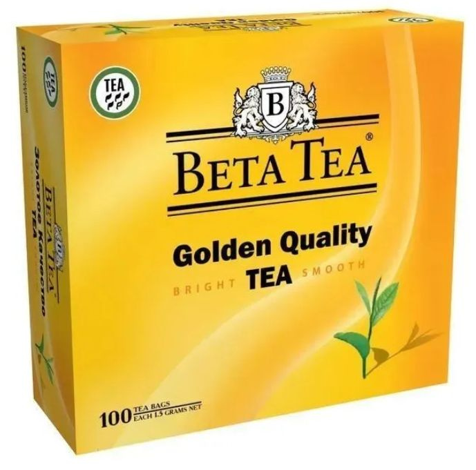 Чай Beta tea Golden quality (Золотое качество) черный байховый цейлонский мелколистовой 100 пак  #1
