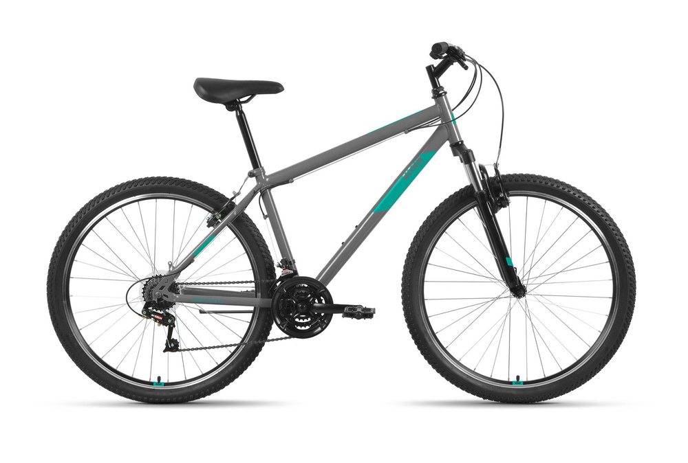 Велосипед ALTAIR MTB HT 27,5 1.0 21 ск. рост. 17" темно-серый / мятный  #1