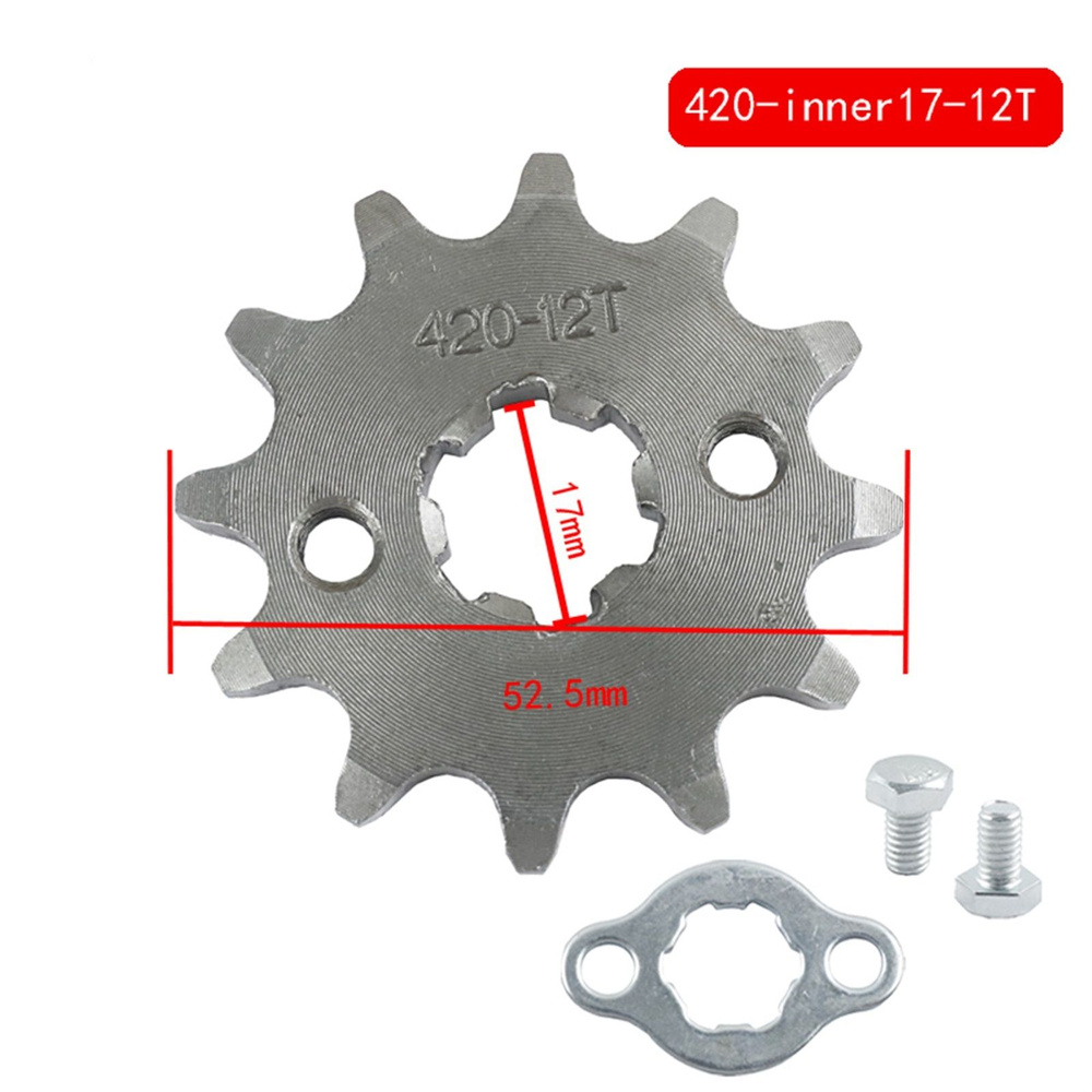 Звезда Ведущая/Шестерня Передней Звездочки 420 Цепь 17MM 10-19 Зубьев Для Taotao Kayo BSE Apollo SSR #1