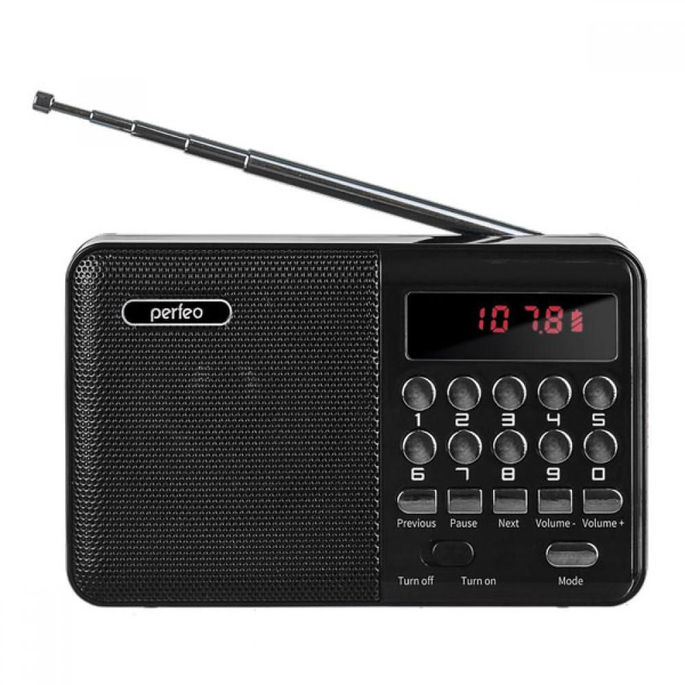 Радиоприемник Palm MP-3 USB 3W слот под microUSB черный (картонная упаковка) (35655)  #1