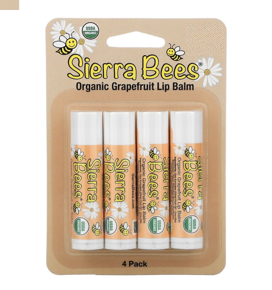 Sierra Bees Грейпфрут Органические бальзамы для губ #1