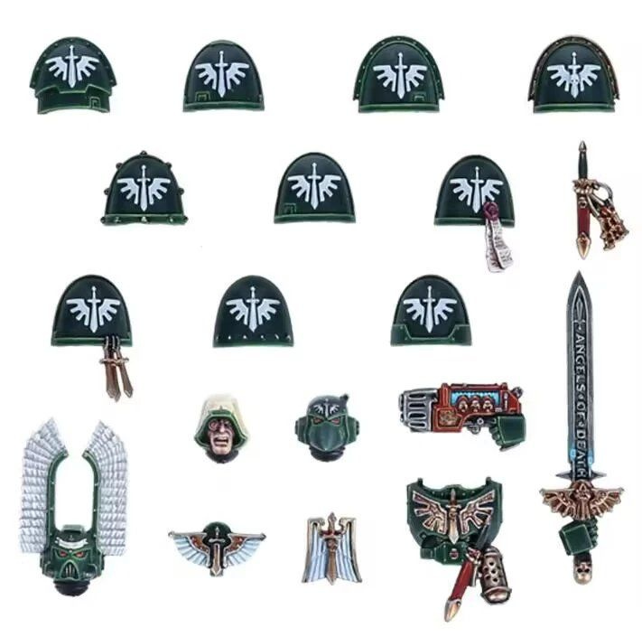 Смола Миниатюра Warhammer 40000 DARK ANGELS UPGRADES / миниатюр для настольной игры Упражнения для раскрашивания #1