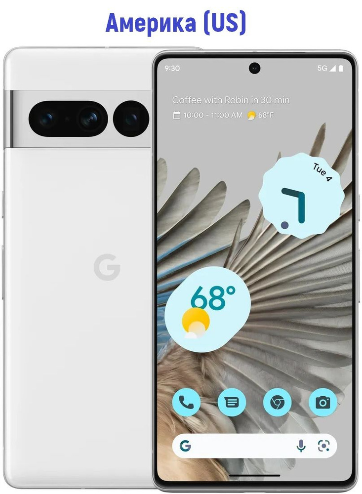 Google Смартфон pixel 7 pro US 12/512 ГБ, белый, черный #1
