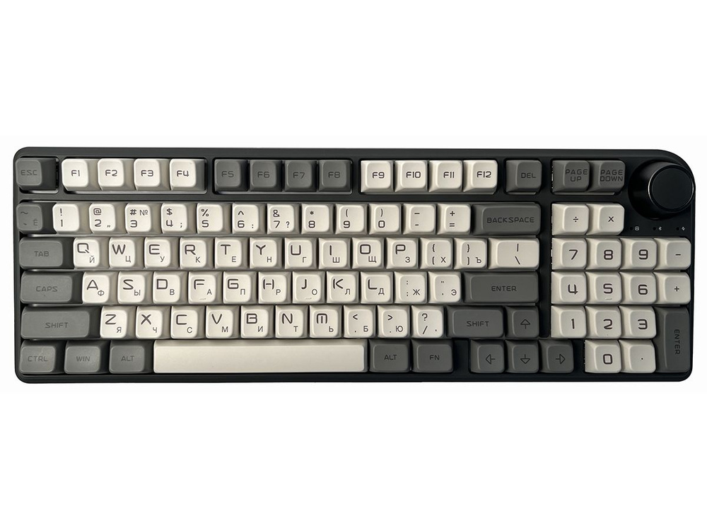Клавиатура Epomaker TH96-BLK-GrW-GatY TH96 Pro Keyboard Gateron Pro 2.0 Yellow Black Gray/White  #1