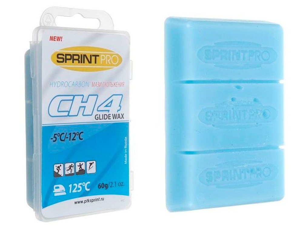 Мазь скольжения в парафин SPRINT PRO серия CH 60гр CH4 -5 -12C blue #1