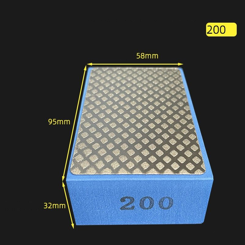 Губка алмазная Р200/Притир Р200 для стекла, керамики, плитки, гранита  #1