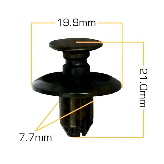 Клипсы крепежные автомобильные Mitsubishi, Nissan KJ-1519, 5 шт. #1