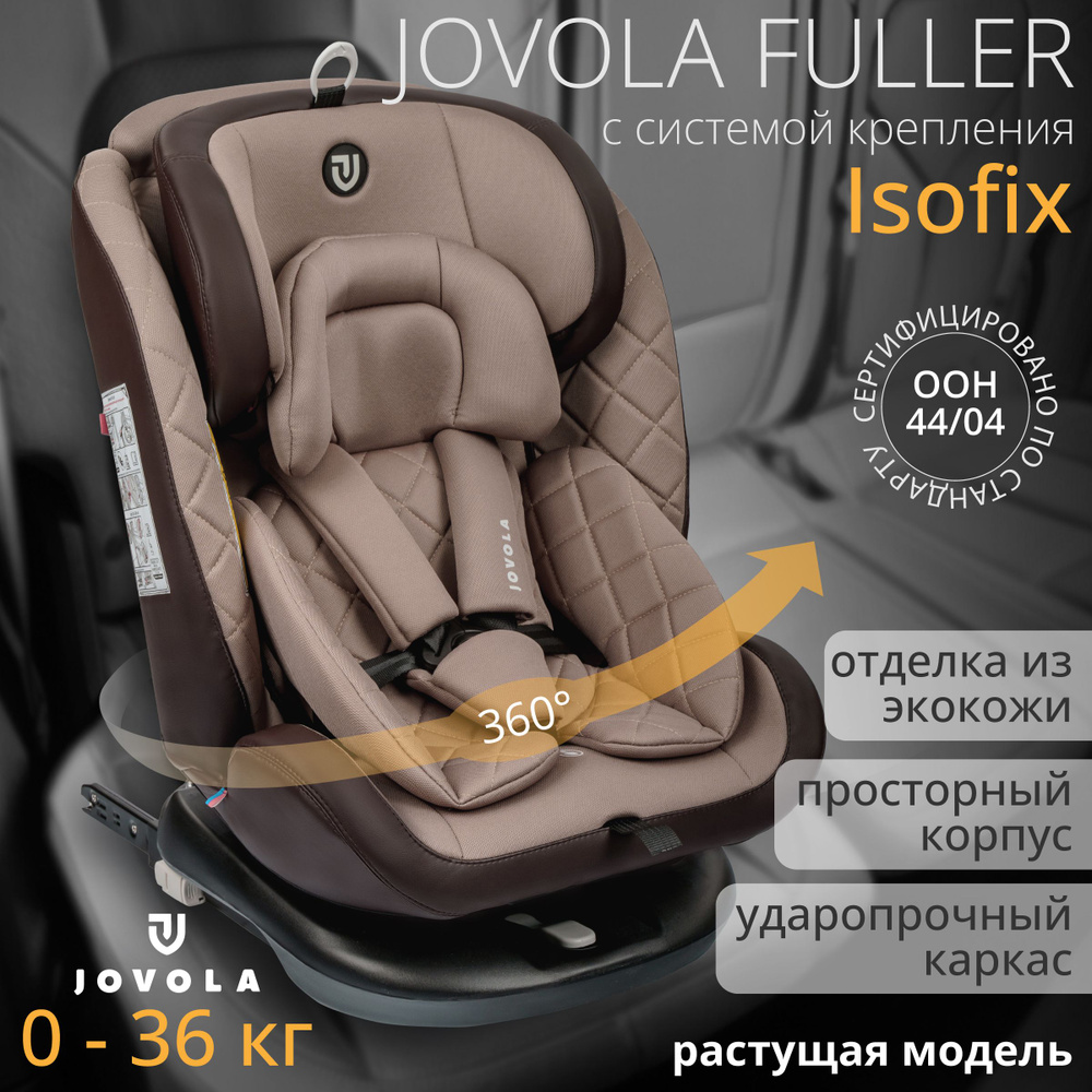 Автокресло детское поворотное растущее Indigo Jovola Fuller Isofix, для новорожденных и детей до 12 лет, #1