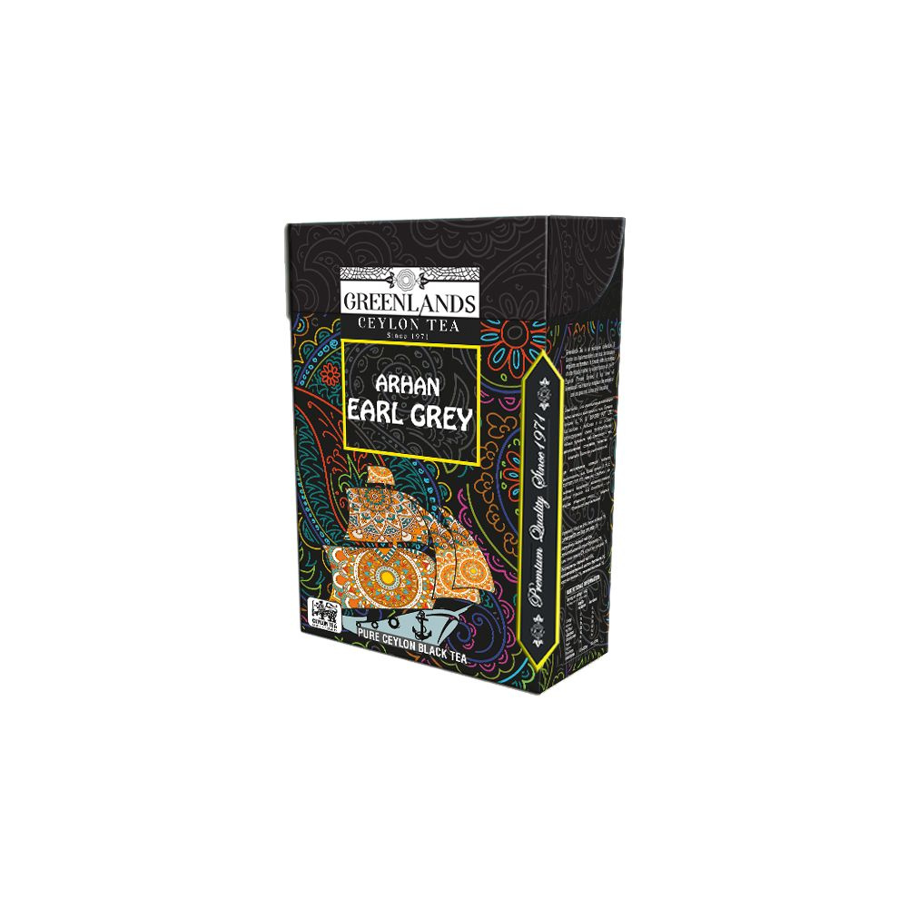 Премиальный черный чай "АРХАН ЭРЛ ГРЕЙ" BLACK TEA EARL GREY, 100 грамм, GREENLANDS  #1