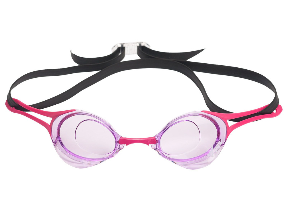 Очки для плавания VIEW BLADE ZERO, розовая рамка, черный силикон  #1