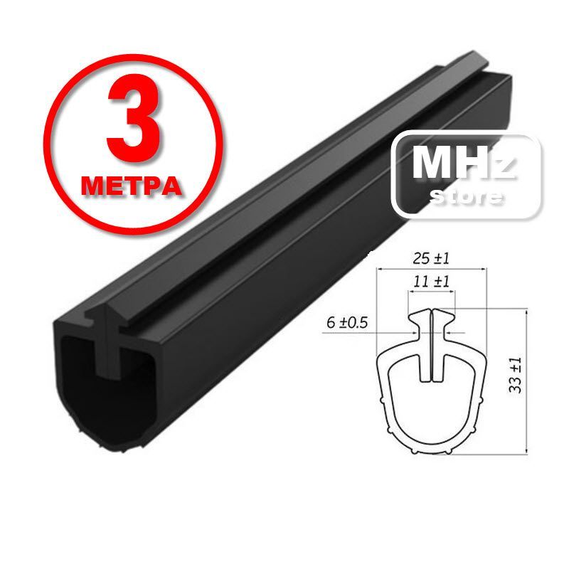 UP19(3м.)НижнийуплотнительдлягаражныхсекционныхворотДорхан