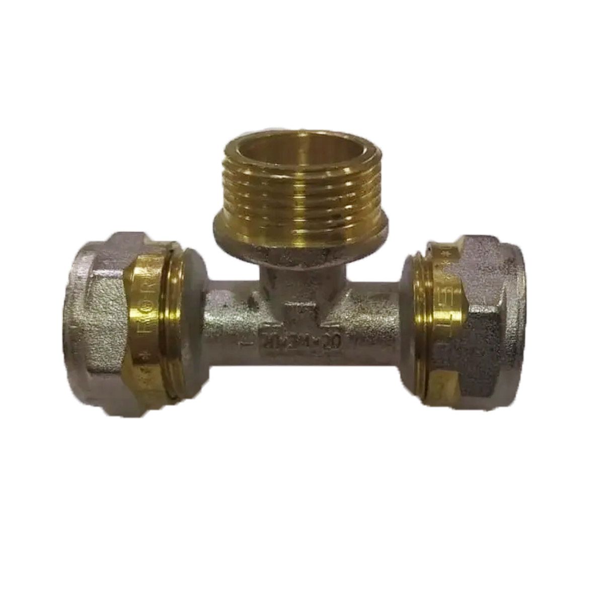 ТройникМПобжимной20*1/2"НР