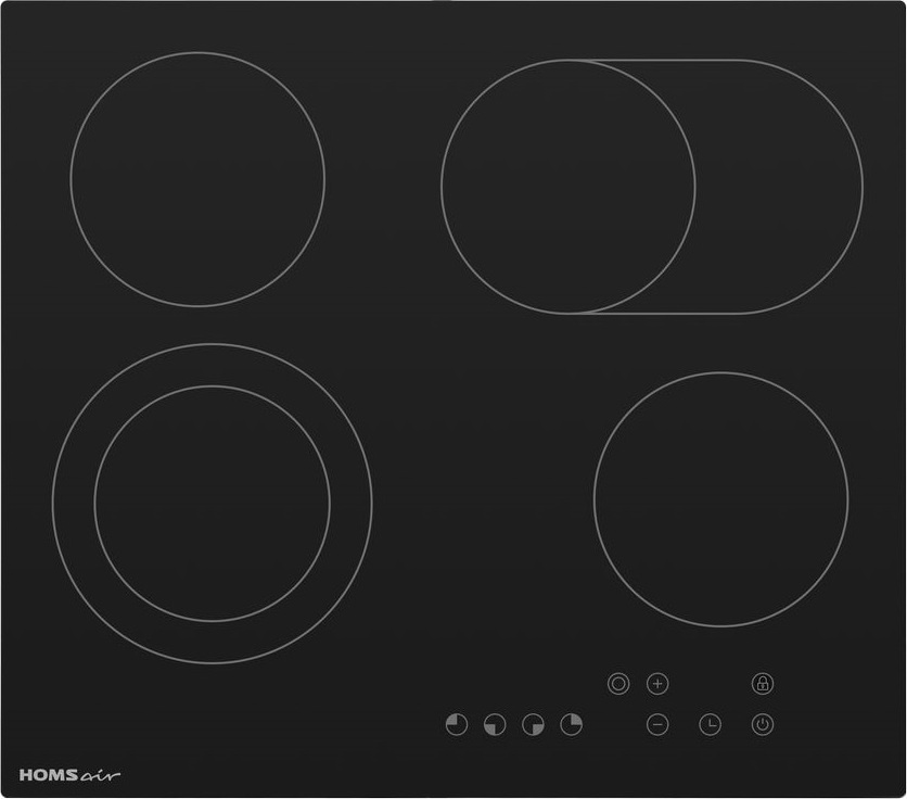 HOMSair Электрическая варочная панель HV64SMDBK, белый #1