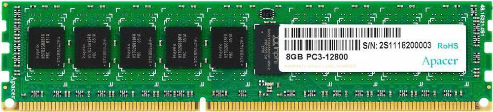 Apacer Оперативная память Оперативная память Apacer 8GB DDR3 1600 DIMM DL.08G2K.KAM Non-ECC, CL11, 1.5V, #1