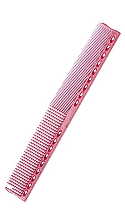 Расческа Y.S.PARK для стрижки с линейкой YS-G45 pink, 22 см, розовая  #1
