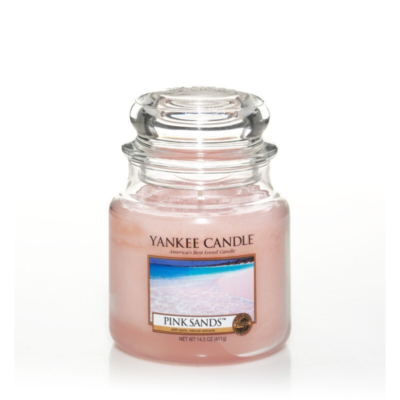 Yankee Candle Свеча ароматическая "Розовые пески / Pink Sands", 12.7 см х 10.7 см, 1 шт  #1