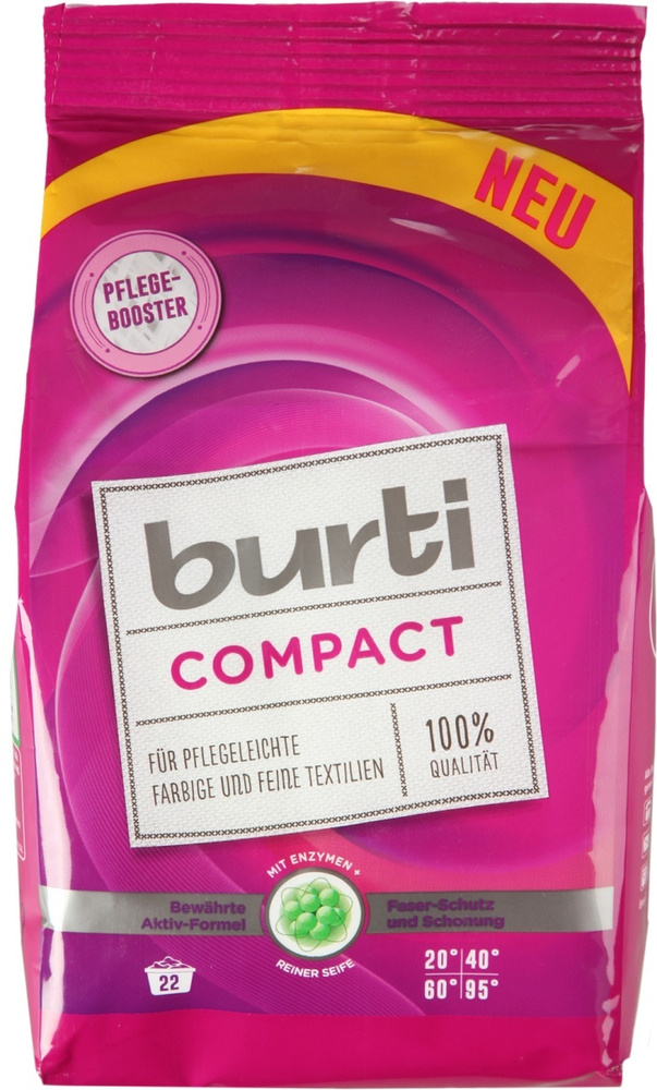 Burti COMPACT Концентрат Порошок, для стирки цветного и тонкого белья 1,1 кг  #1