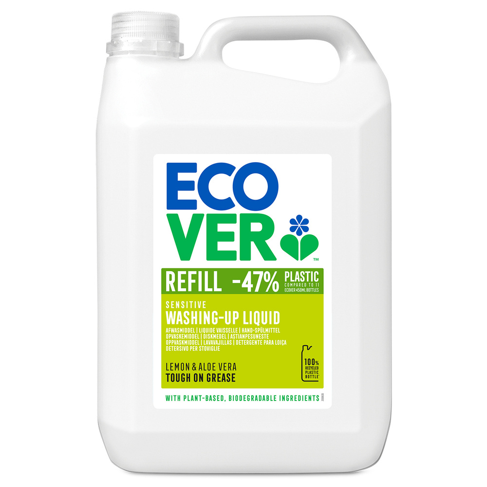 Ecover Экологическая жидкость для мытья посуды Лимон и Алоэ-Вера 5 л  #1