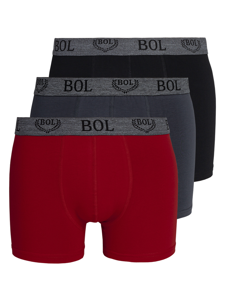 Комплект трусов боксеры BOL Men's, 3 шт #1