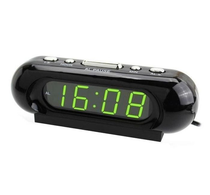 VST 716-4 Часы настольные электронные с будильником, зеленая подсветка  #1