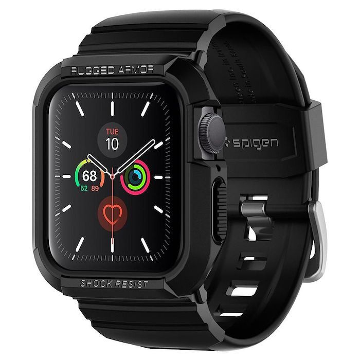 Ремешок Spigen Rugged Armor Pro для Watch 4-8 / SE (40/41 MM) Black - ACS00546 #1