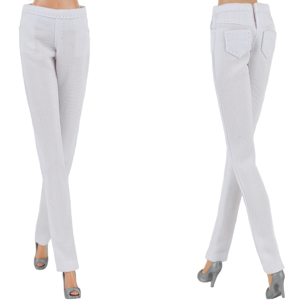 Белоснежные джинсы для кукол 29 см. типа барби #1