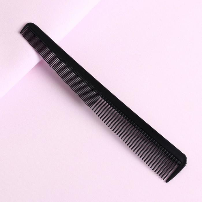 Расчёска комбинированная, скошенная, 18,7 x 3 см, цвет чёрный  #1