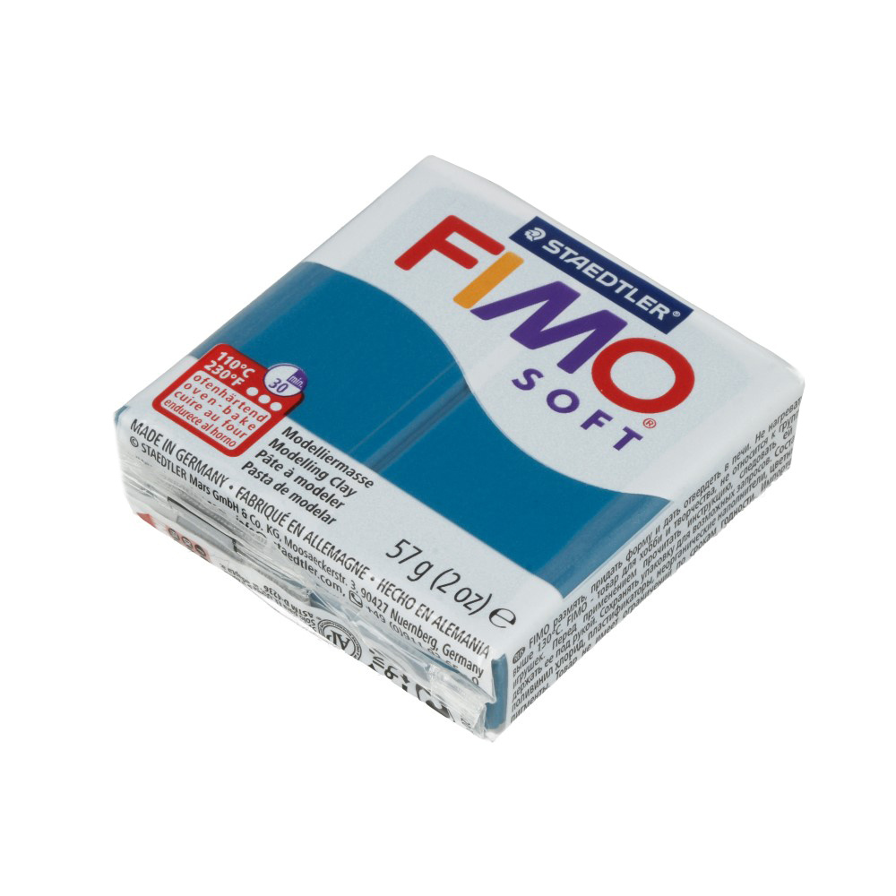 FIMO Soft полимерная глина 57 г 8020-41 апельсин 8020-31 синий калипсо  #1