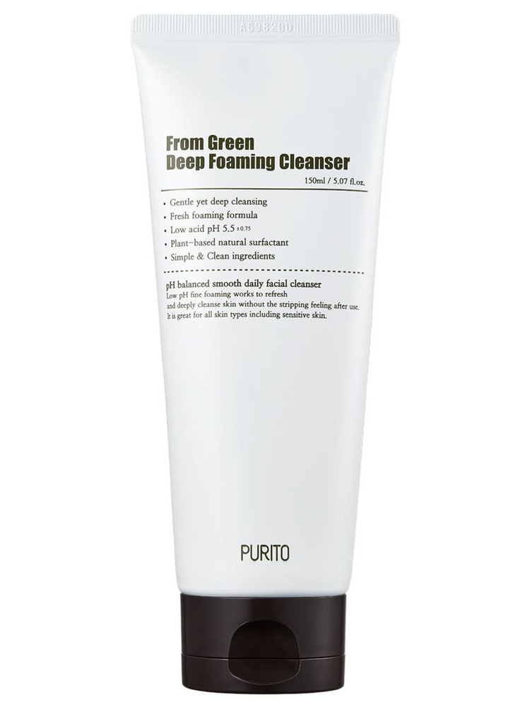 Purito Пенка очищающая для лица, с центеллой From Green Deep Foaming Cleanser  #1