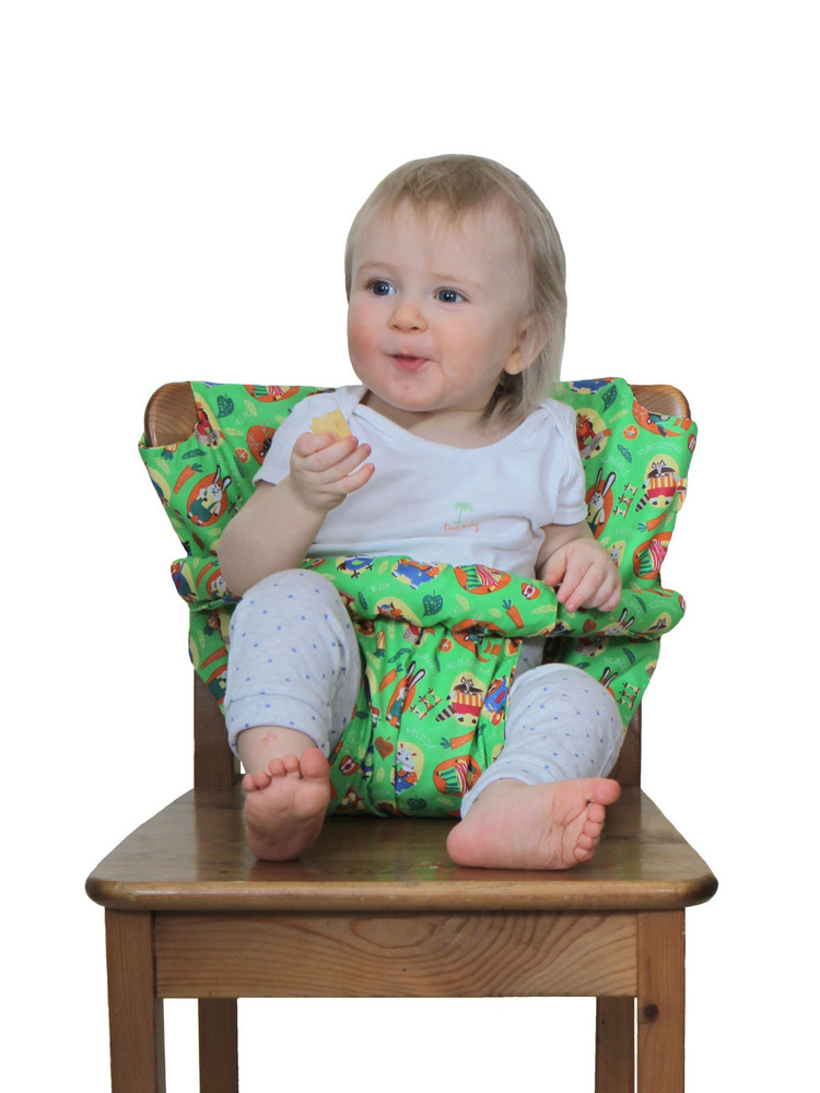 Детская накидка на стул для кормления. Кухонный чехол сидушка  #1