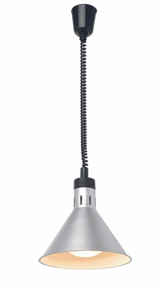 Профессиональная коническая лампа для подогрева блюд с регулируемой высотой HENDI, цвет серебряный, 273869 #1