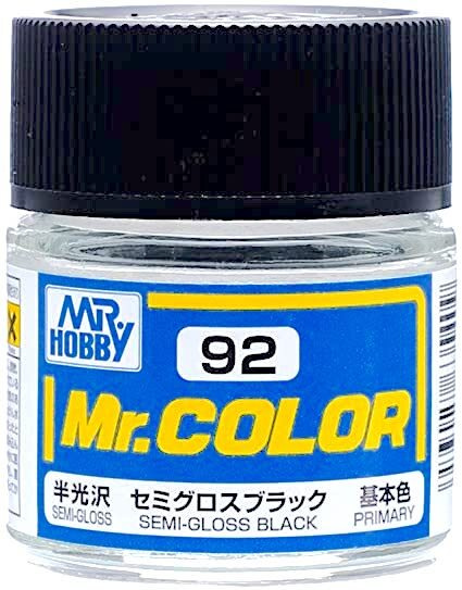Mr.Color Краска эмалевая цвет Черный полуматовый, 10мл #1