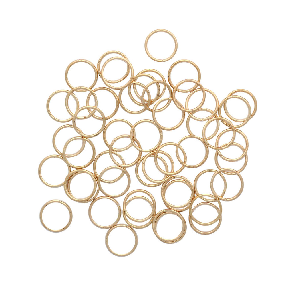 Кольцо соединительное Astra&Craft 0,9*10 мм, фурнитура для бижутерии, 50 шт/упак, цвет золото  #1
