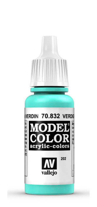 Краска Vallejo серии Model Color - Verdigris Glaze 17мл. #1
