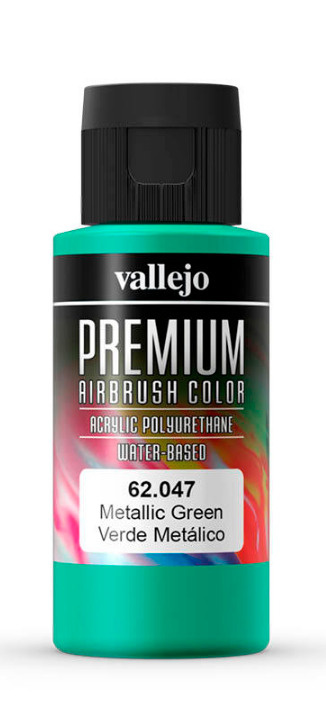 Краска Vallejo серии Premium Color - Metallic Green 60мл. #1